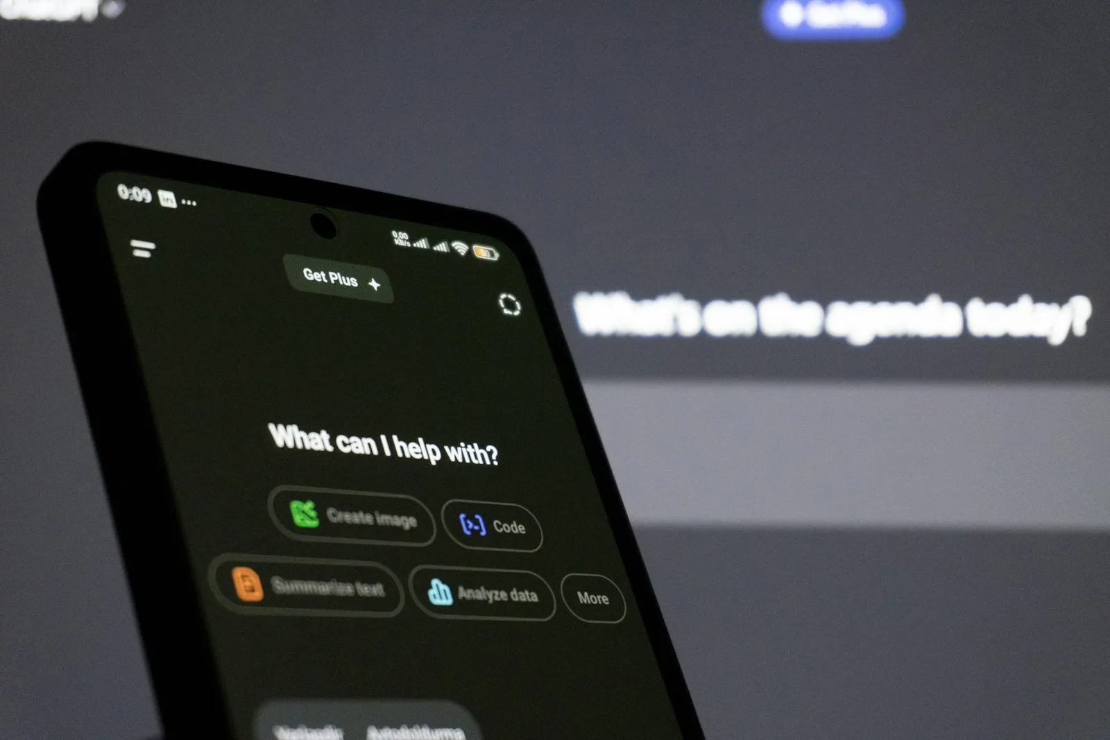 Chatbot AI su smartphone